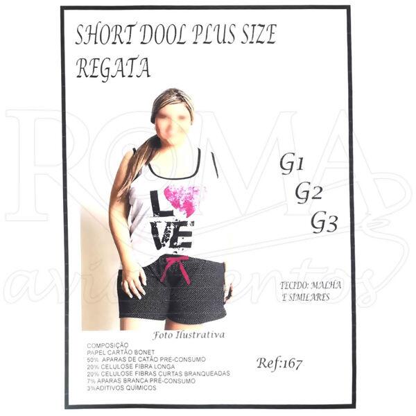 shortinho dool plus size regata